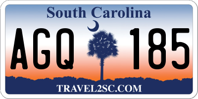 SC license plate AGQ185