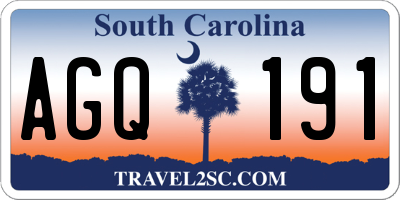 SC license plate AGQ191