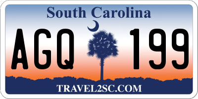 SC license plate AGQ199