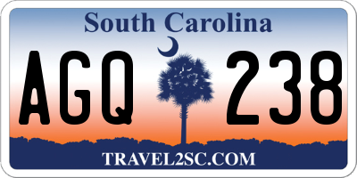 SC license plate AGQ238