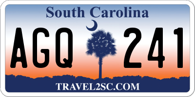 SC license plate AGQ241