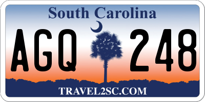 SC license plate AGQ248