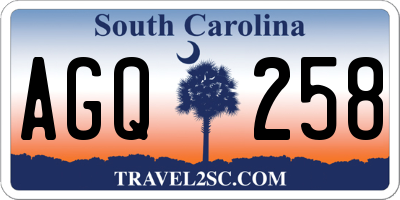 SC license plate AGQ258