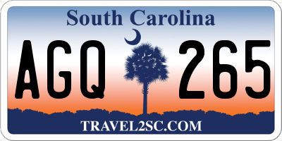 SC license plate AGQ265