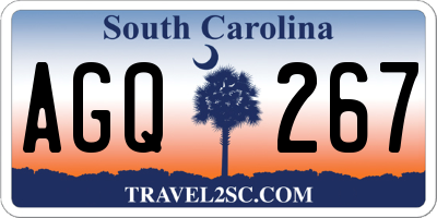SC license plate AGQ267