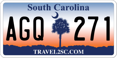 SC license plate AGQ271