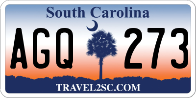 SC license plate AGQ273