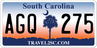 SC license plate AGQ275