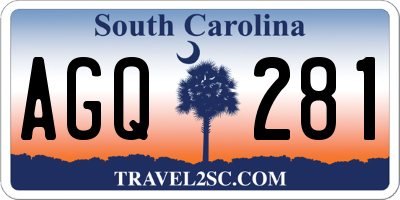 SC license plate AGQ281