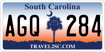 SC license plate AGQ284