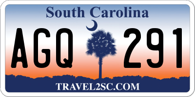 SC license plate AGQ291