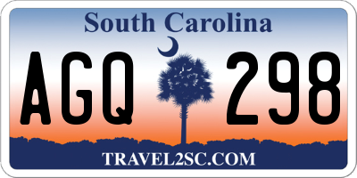 SC license plate AGQ298