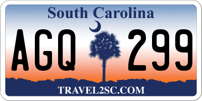 SC license plate AGQ299
