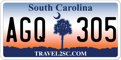 SC license plate AGQ305