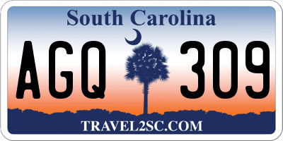 SC license plate AGQ309
