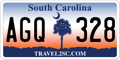SC license plate AGQ328