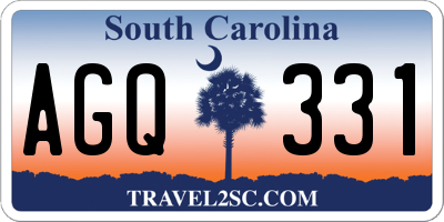 SC license plate AGQ331