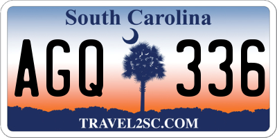 SC license plate AGQ336