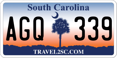SC license plate AGQ339