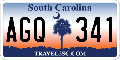 SC license plate AGQ341
