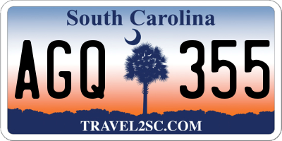 SC license plate AGQ355