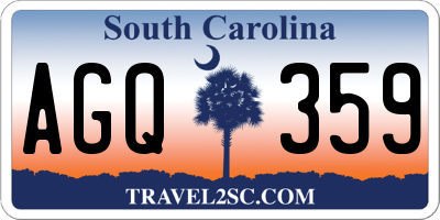 SC license plate AGQ359