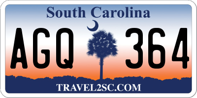 SC license plate AGQ364