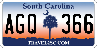 SC license plate AGQ366