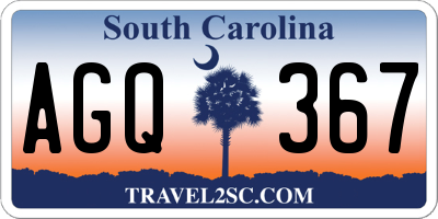 SC license plate AGQ367