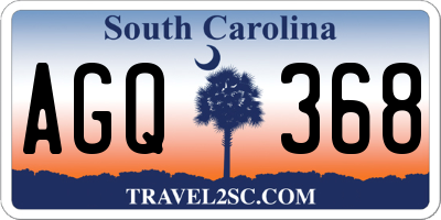 SC license plate AGQ368