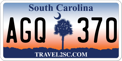 SC license plate AGQ370