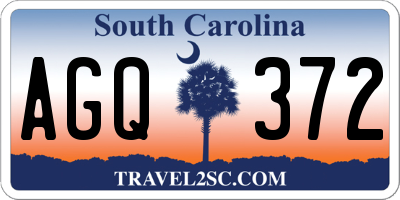 SC license plate AGQ372