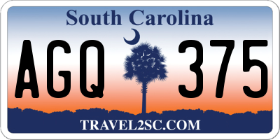 SC license plate AGQ375