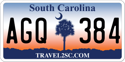 SC license plate AGQ384