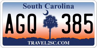 SC license plate AGQ385