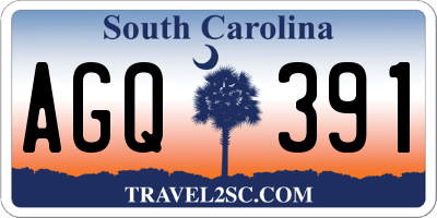 SC license plate AGQ391