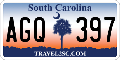 SC license plate AGQ397