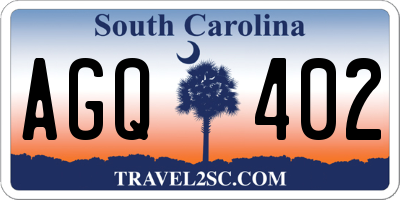 SC license plate AGQ402