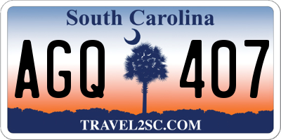 SC license plate AGQ407