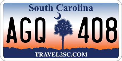 SC license plate AGQ408