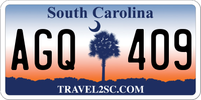 SC license plate AGQ409