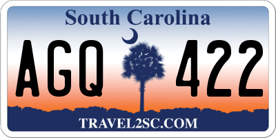 SC license plate AGQ422