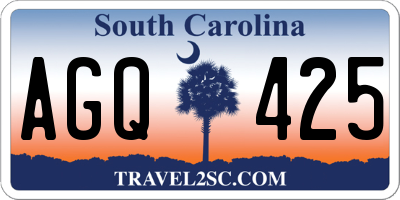 SC license plate AGQ425