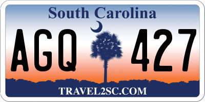 SC license plate AGQ427