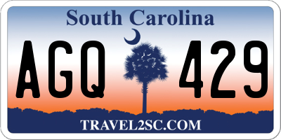 SC license plate AGQ429