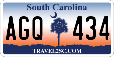 SC license plate AGQ434