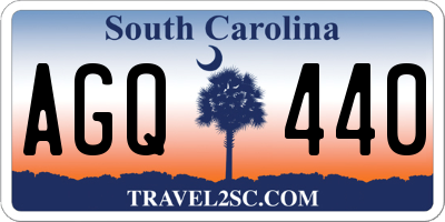 SC license plate AGQ440