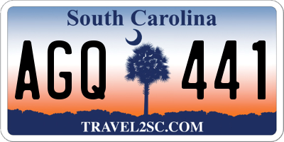 SC license plate AGQ441