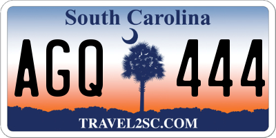 SC license plate AGQ444