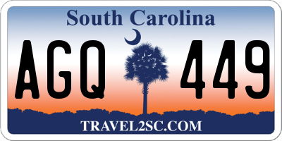 SC license plate AGQ449